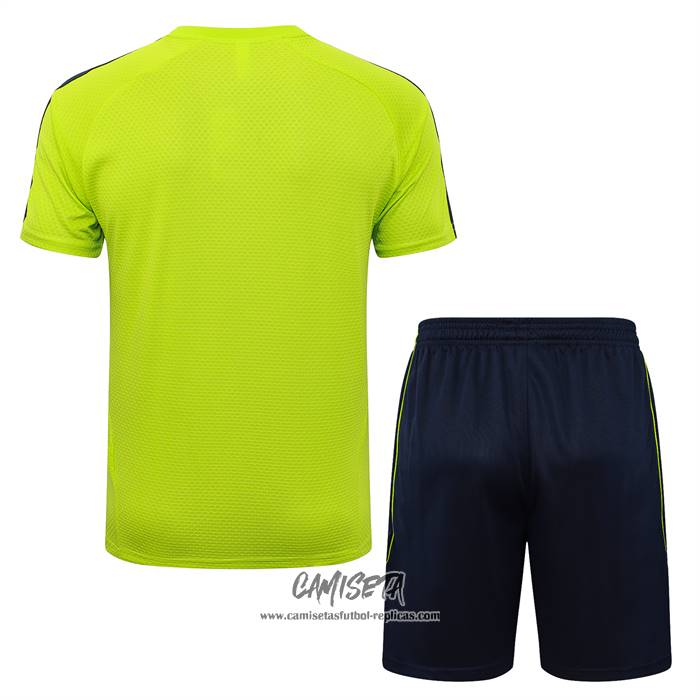 Chandal del Real Madrid 2025-2026 Manga Corta Verde - Pantalon Corto